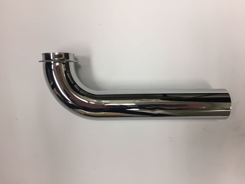 PlumbShop Stainless Steel Drain Wall Tube, 1-1/4 OD x 6-1/2-in