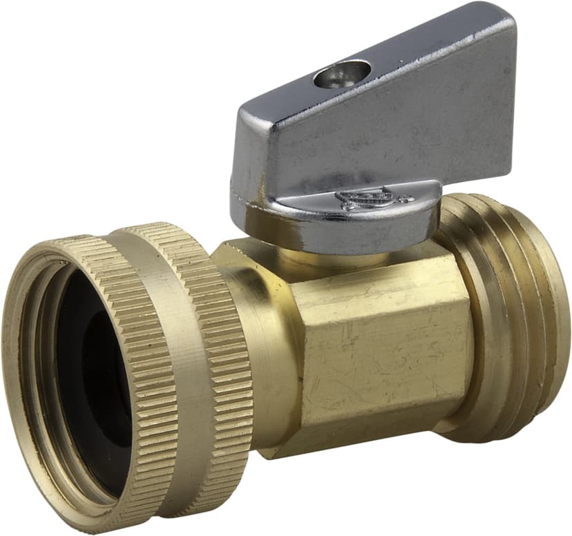 BrassCraft Rough Brass Straight Valve, Female Swivel Garden Hose Thread X Male Garden Hose Thread