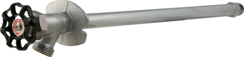 PlumbShop Rough Brass Frost-Free Wall Hydrant Valve, 14-in