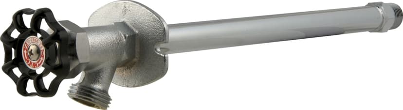 PlumbShop Frost Free Wall Hydrant with Backflow, 10-in
