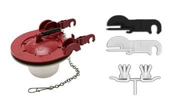 Fluidmaster Universal Adjustable Toilet Flapper, 3-in Diameter