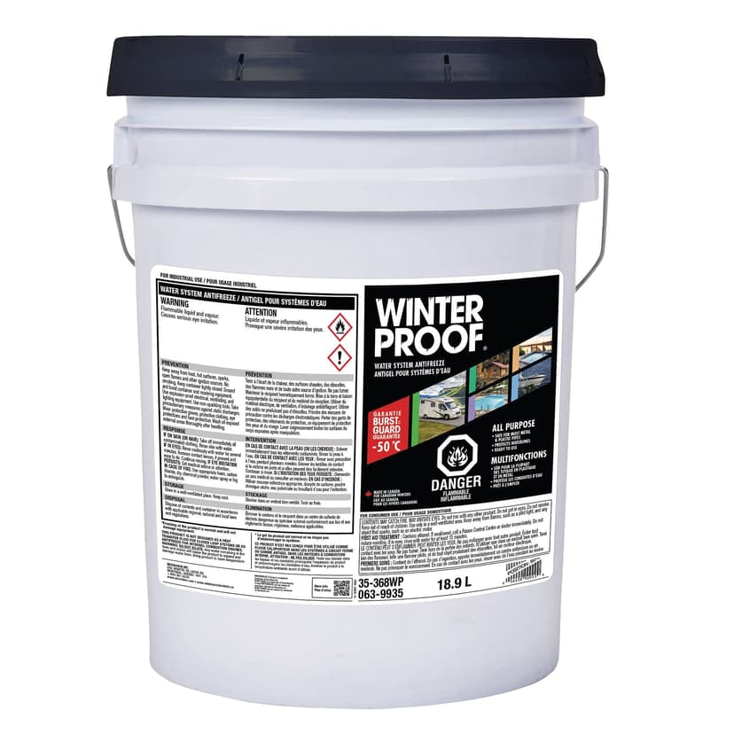 WinterProof™ All Purpose Water System Antifreeze with BurstGuard™ Guarantee, -50°C, 18.9 L