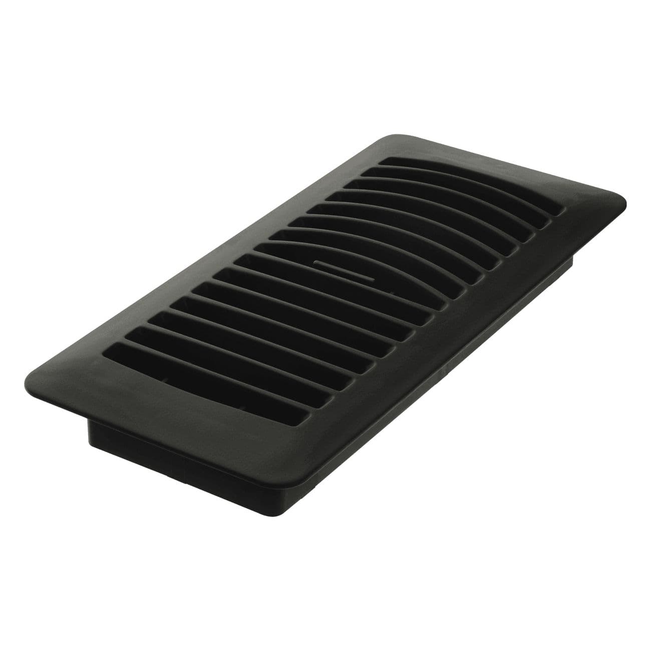 Imperial Louvered Plastic Floor Register, Adjustable, Dishwasher Safe, Black, 4 x 10-in