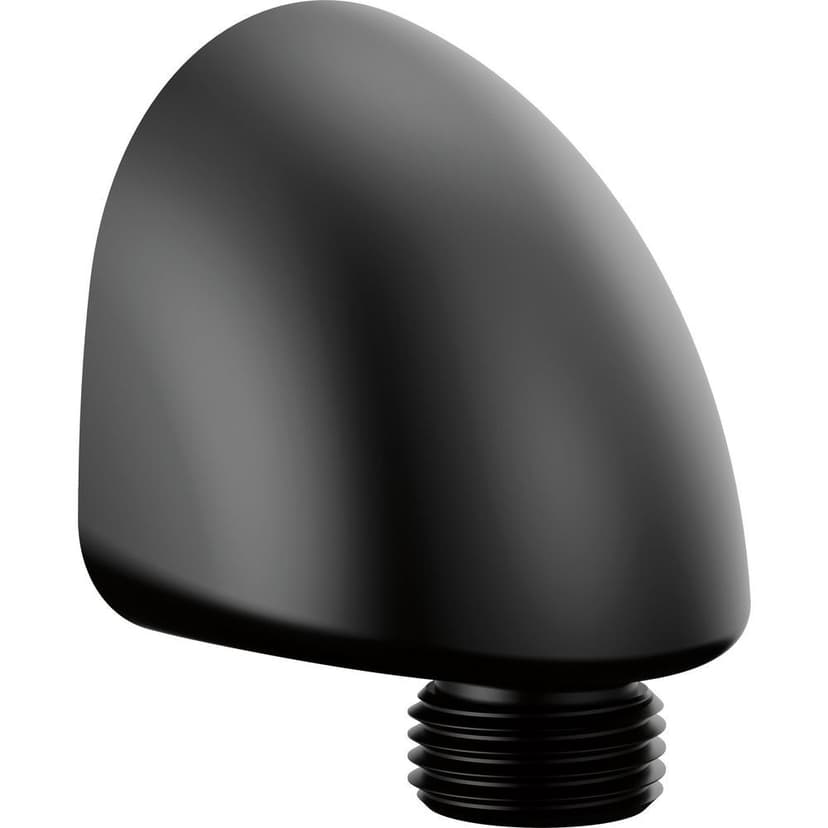 Delta Matte Black Hand Shower with 90-Degree Wall Elbow