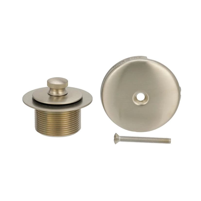 Moen Push-N-Lock Tub & Shower Drain Kit, Brushed Nickel