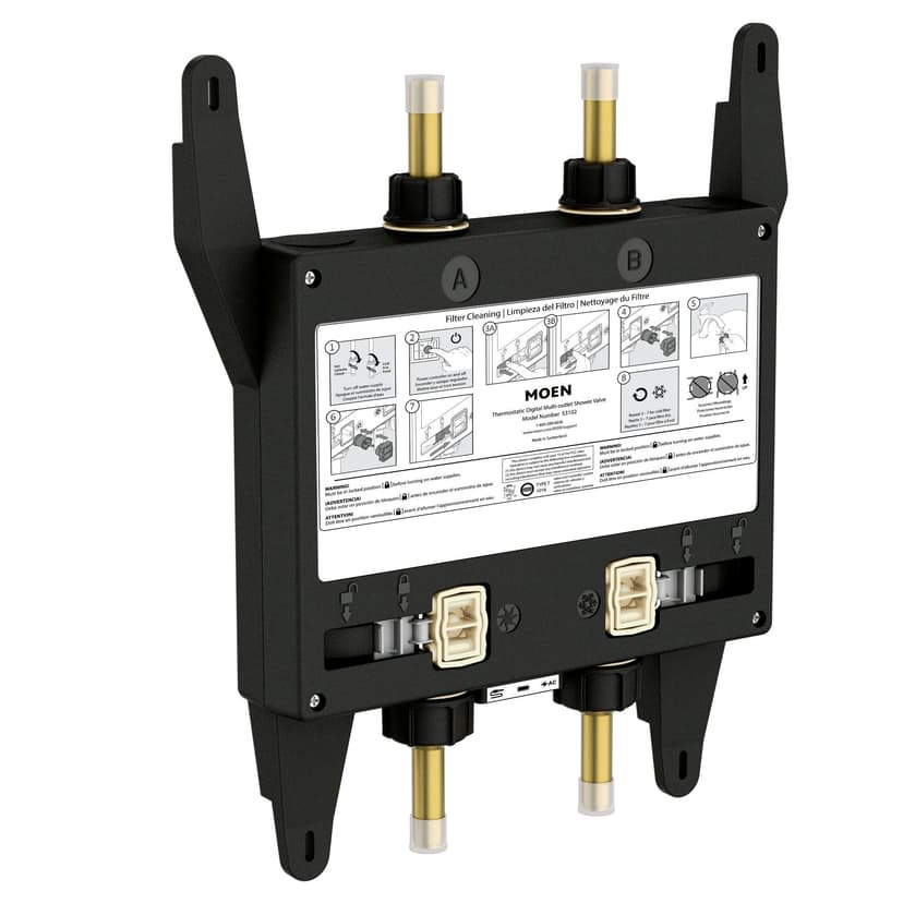 Moen 2-Outlet U Digital Shower Thermostatic Valve