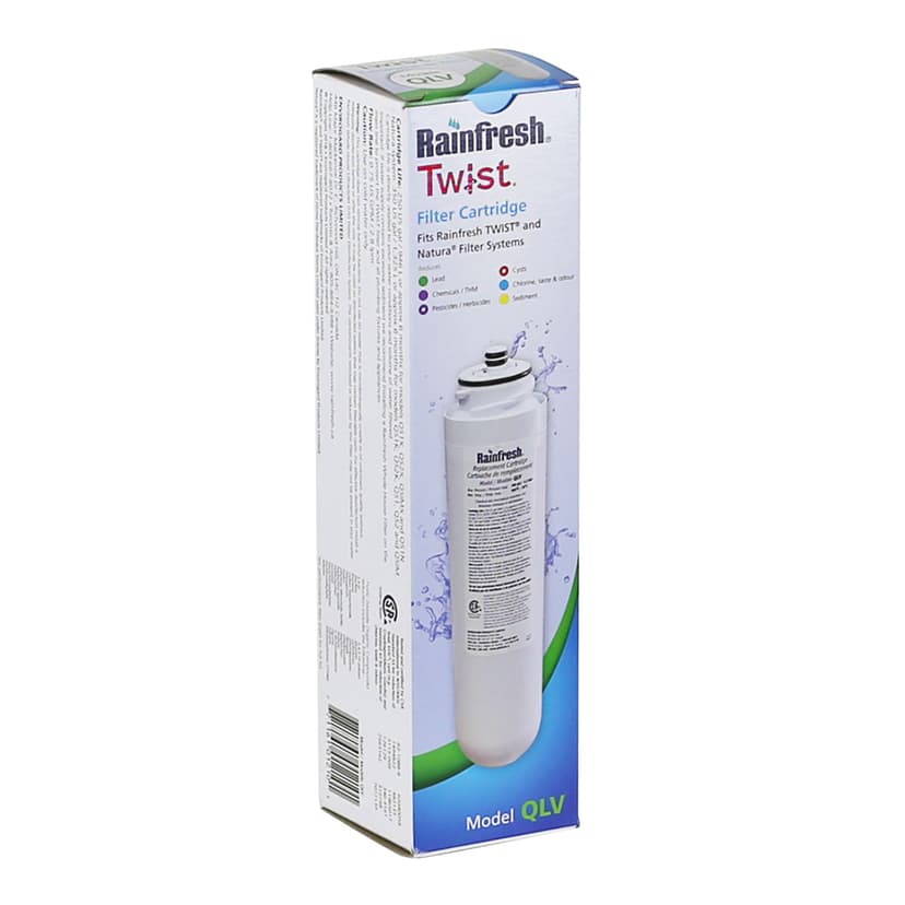 Rainfresh QLV Twist Filter Cartridge - Reduces Lead, VOC, Chlorine