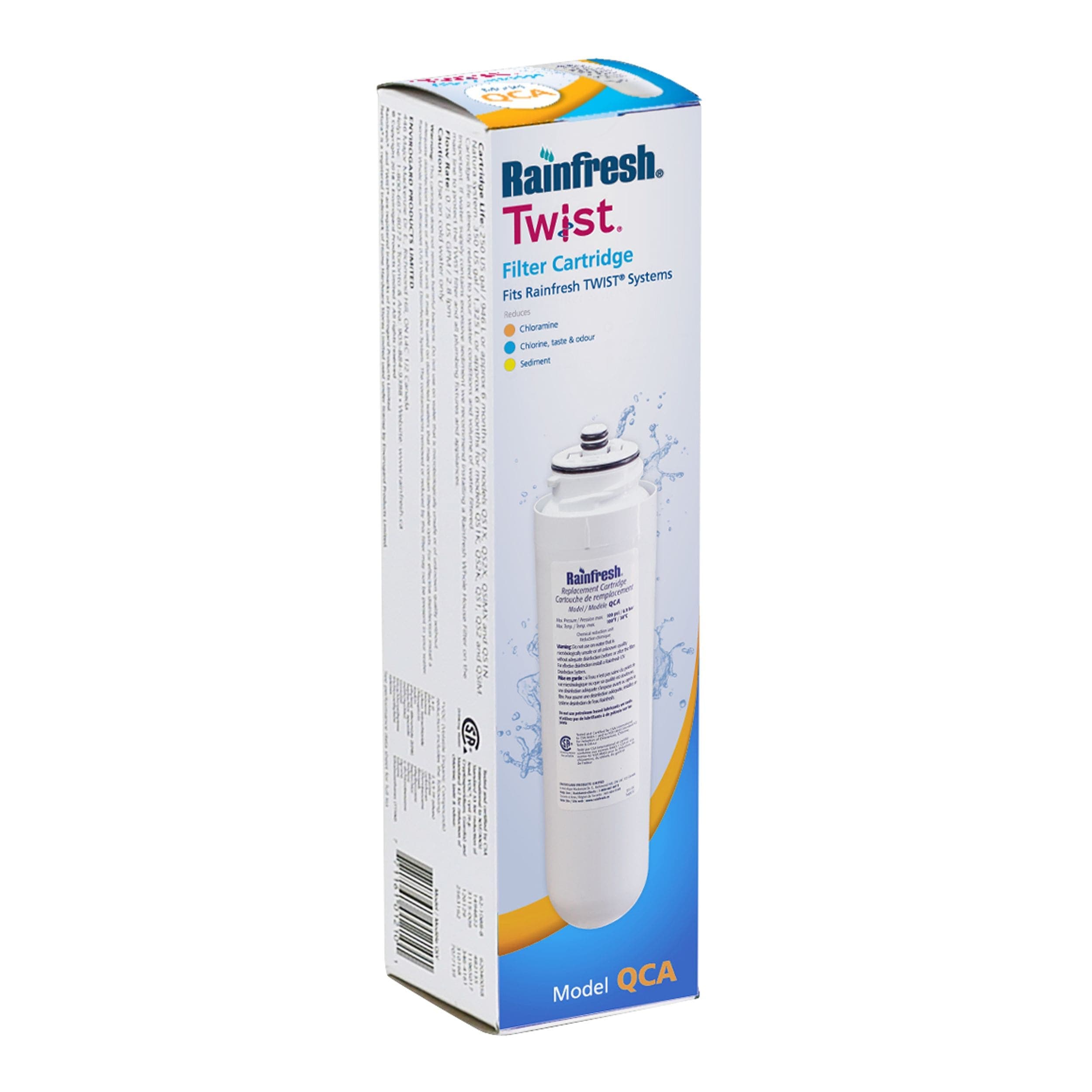 Rainfresh QCA Twist Replacement Filter Cartridge for Rainfresh TWIST® Systems, Model QCA