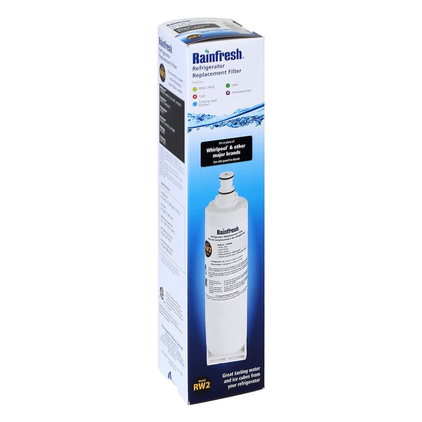 Rainfresh RW2 Fridge Filter for Whirlpool,Everydrop, Kitchenaid, Maytag and Kenmore Fridges