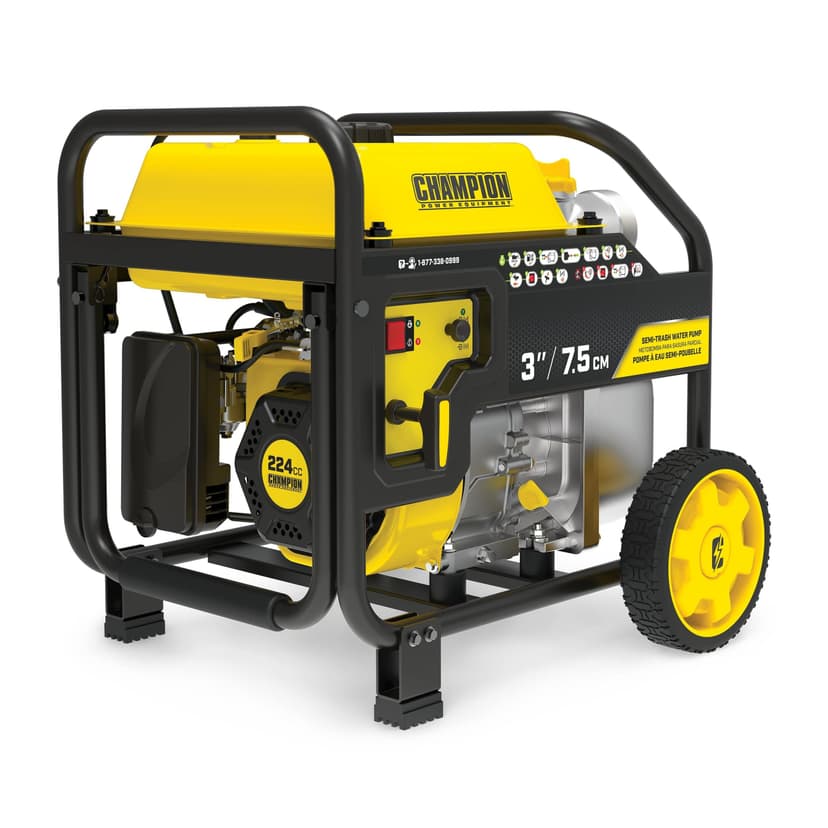 Champion Power Equipment 3-in Semi-Trash Gas Water Pump