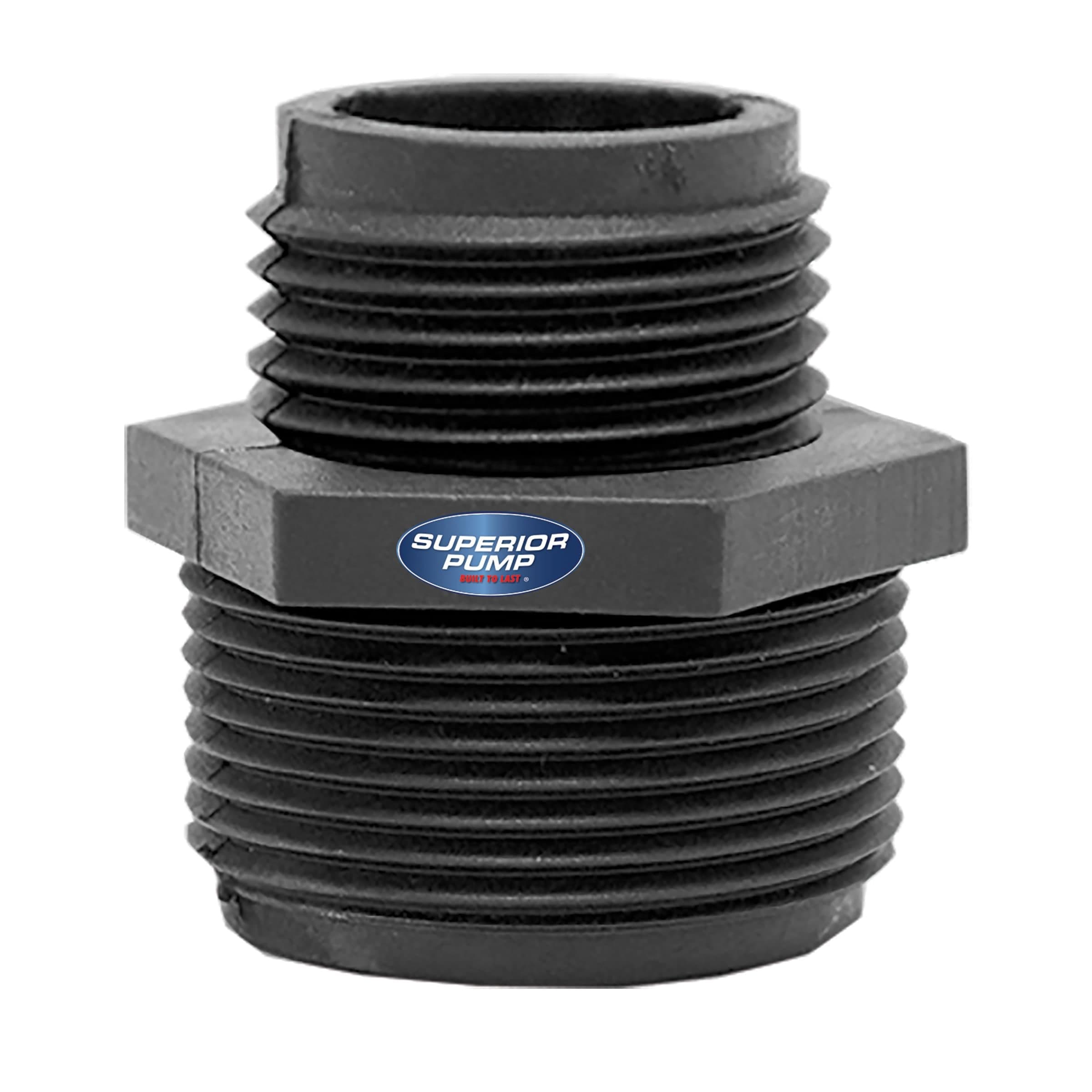 Superior GHT Adapter, 1-in MPT X 3/4-in, Thermoplastic Construction