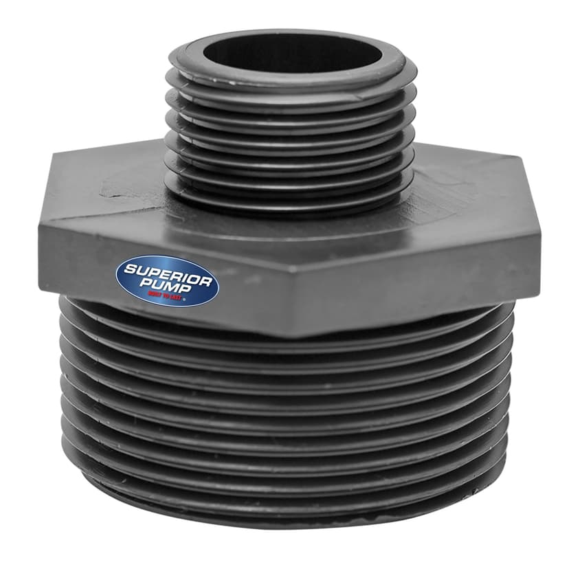 Superior GHT Adapter, 1-1/2-in MPT x 3/4-in, Thermoplastic Construction