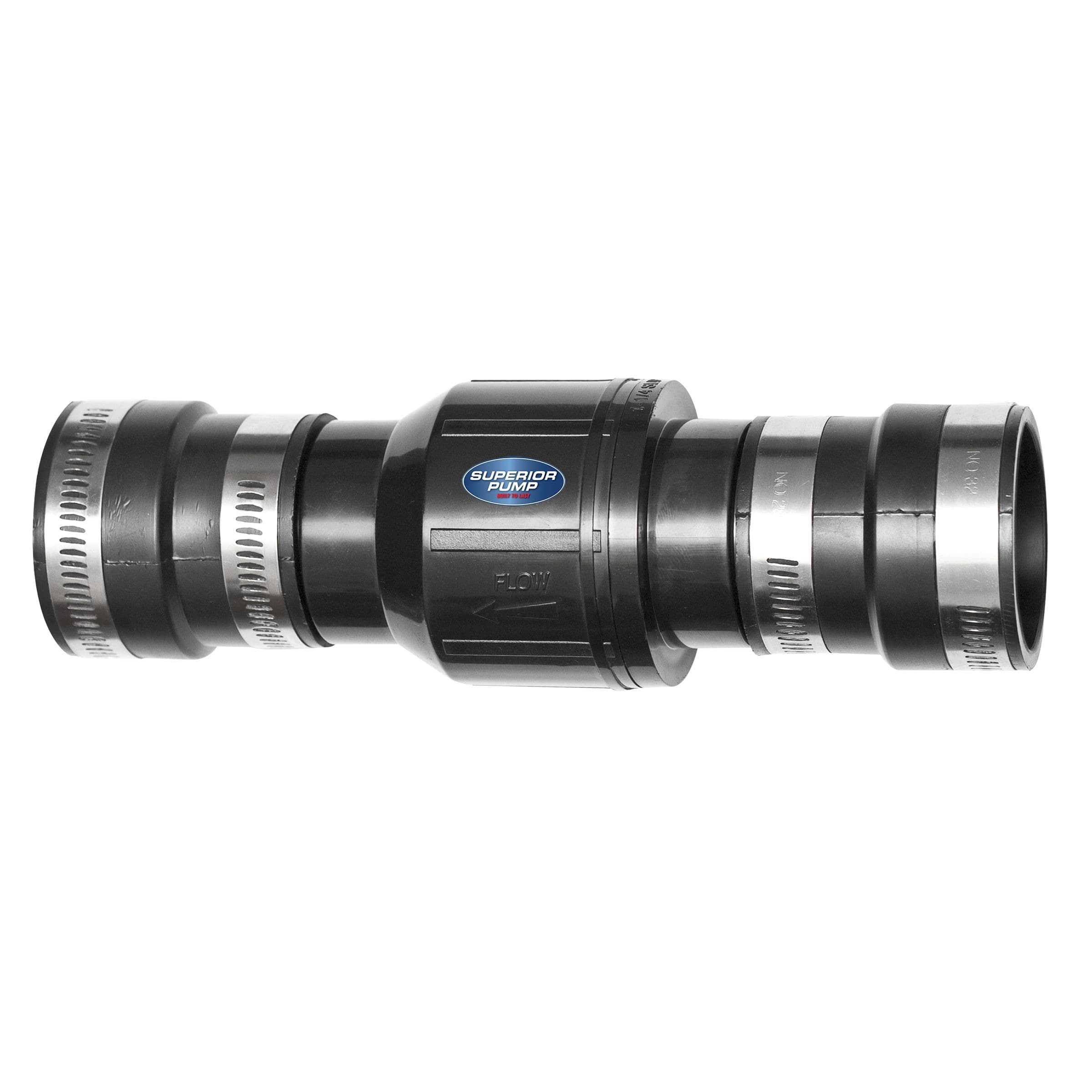 Superior Dual Rubber Check Valve, 1-1/4-in & 1-1/2-in, ABS Plastic