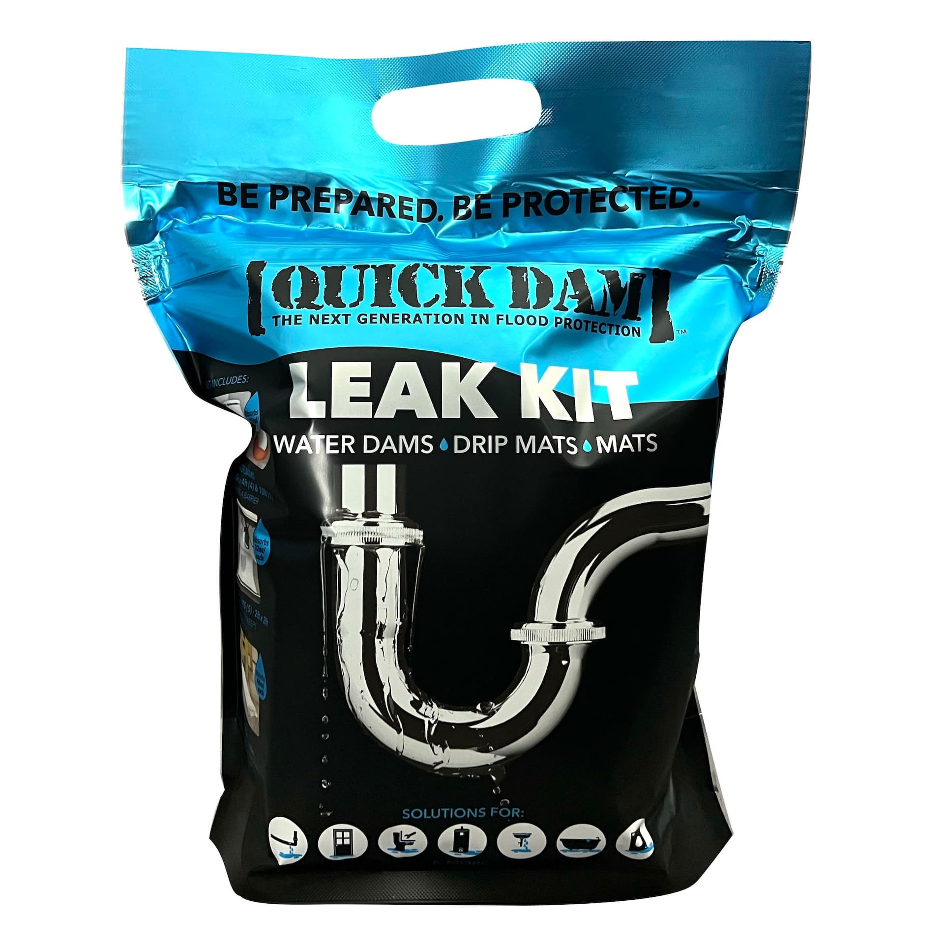 Quick Dam Indoor Water Leak Kit, Water/Flood Activated, Polypropylene