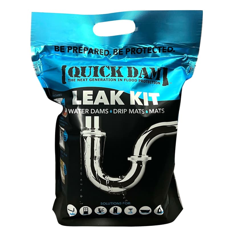 Quick Dam Indoor Water Leak Kit, Water/Flood Activated, Polypropylene