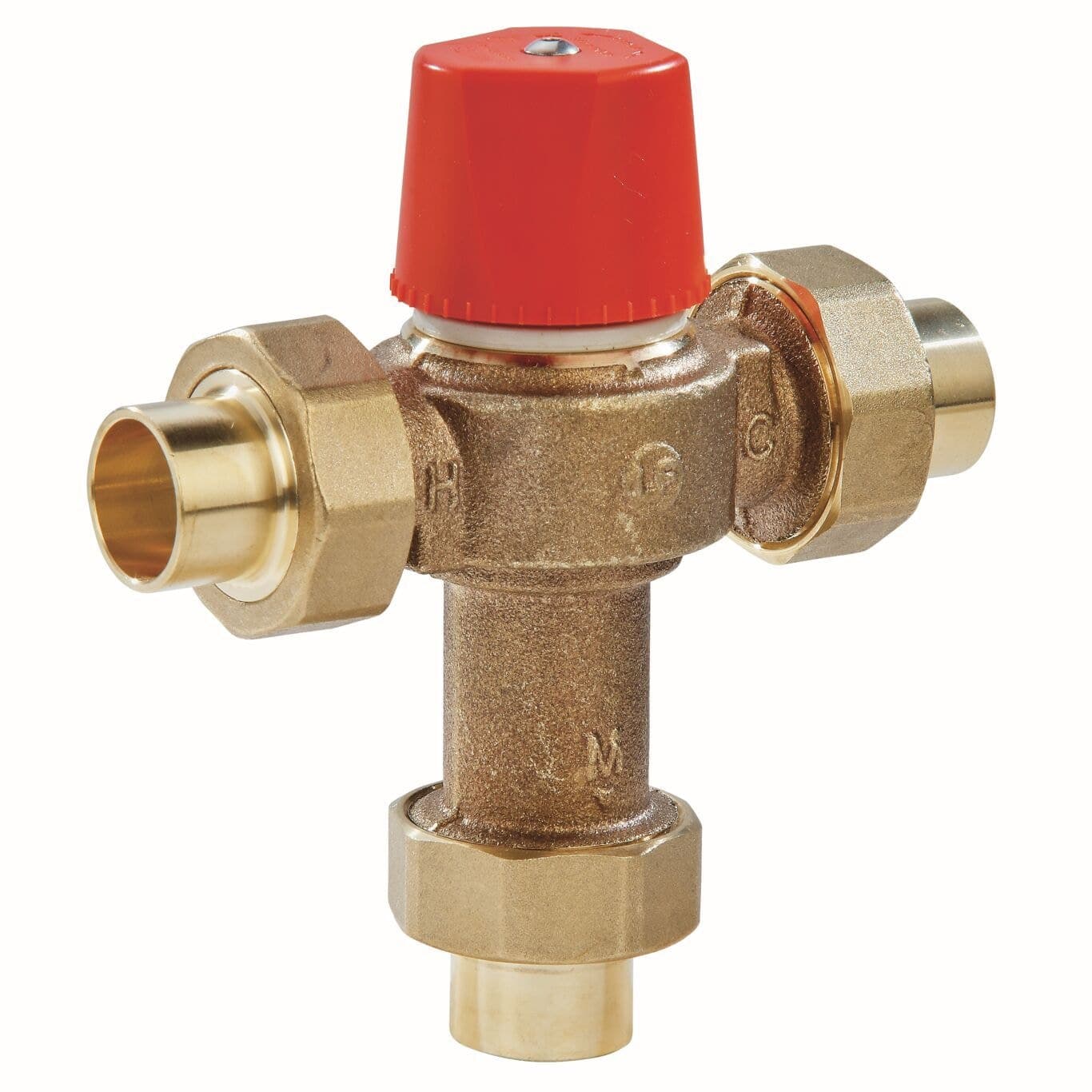 Watts 1170C-US-M2 1/2-in Brass Hot Water Temperature Control Valves, Brown