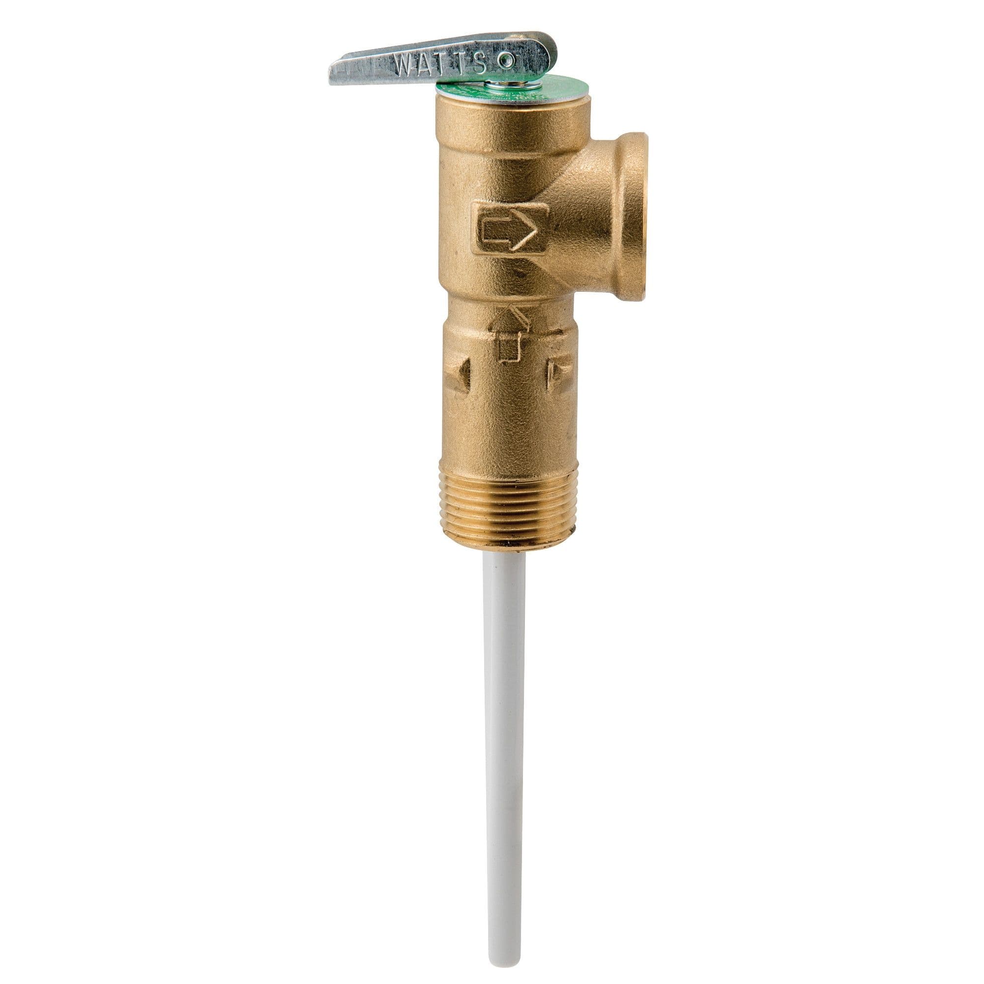 Watts L100XL3-150210 Brass Temperature & Pressure Relief Valve, 3/4-in, Brown