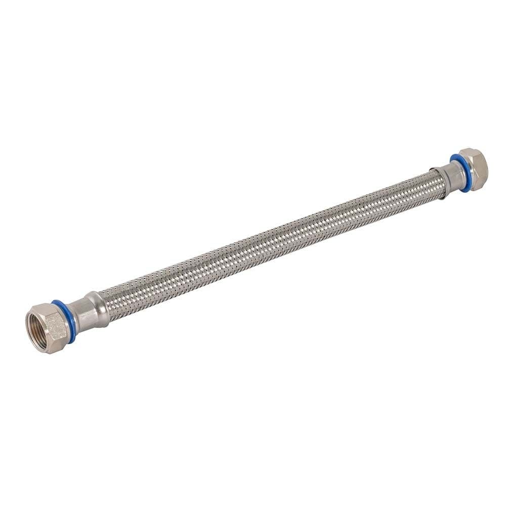 Eastman 48251HDC 18-in Water Heater Hose, 3/4 FIP x 3/4 FIP, Grey