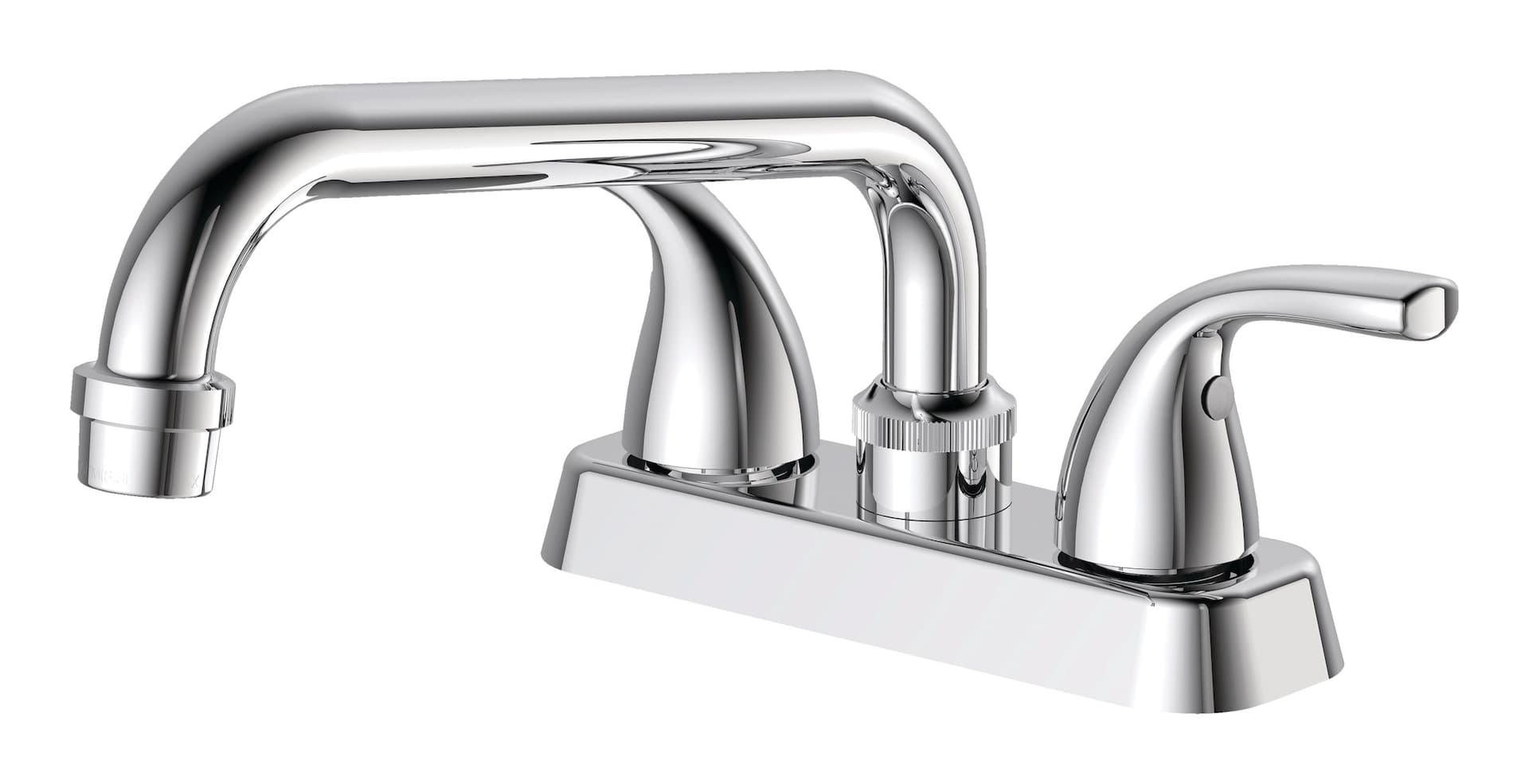 Danze 2-Handle Extended Spout Centre-Set Laundry Faucet, 4 in, Polished Chrome