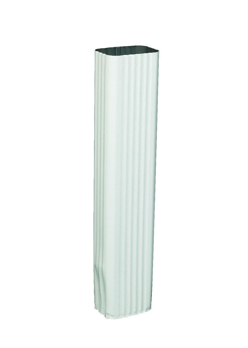 Amerimax Canada Aluminum Downspout, 2-in x 3-in x 10-ft, White