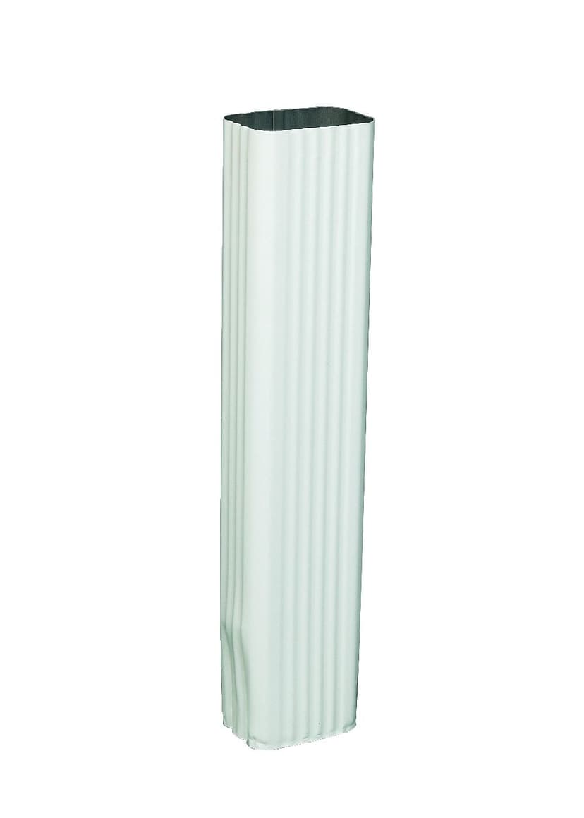 Amerimax Canada Aluminum Downspout, 2-in x 3-in x 10-ft, White