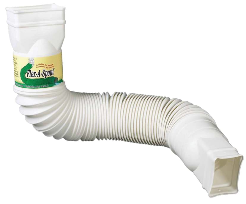 Amerimax Flex-A-Spout™ 25 to 55-in Downspout Extension, White