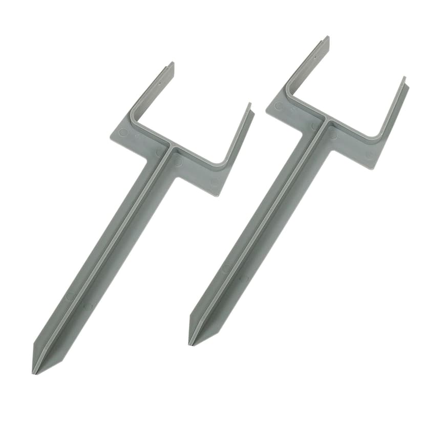 Plastic Downspout Supports, Grey, 2-pk