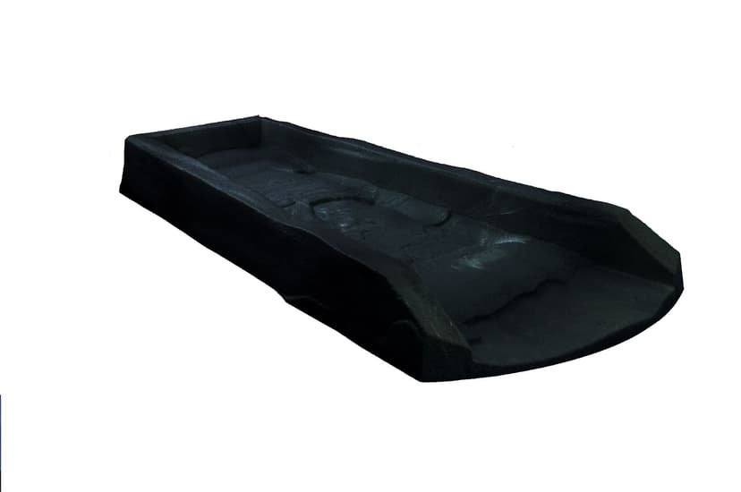 Plastic Downspout Splash Block, Black