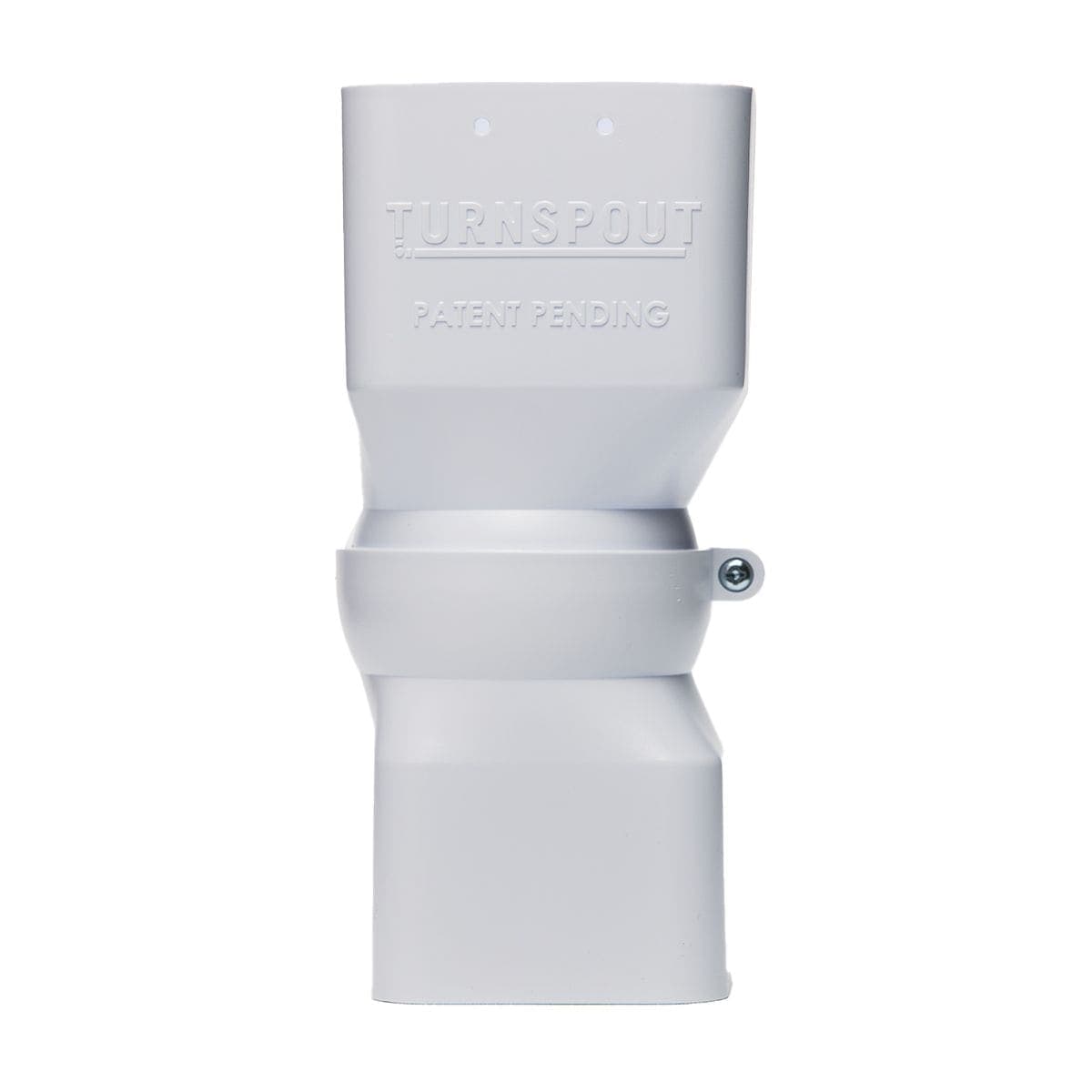 TurnSpout White Directional Downspout Connector/Extension for 2-5/8x2-5/8-in and 2x3-in Downspouts
