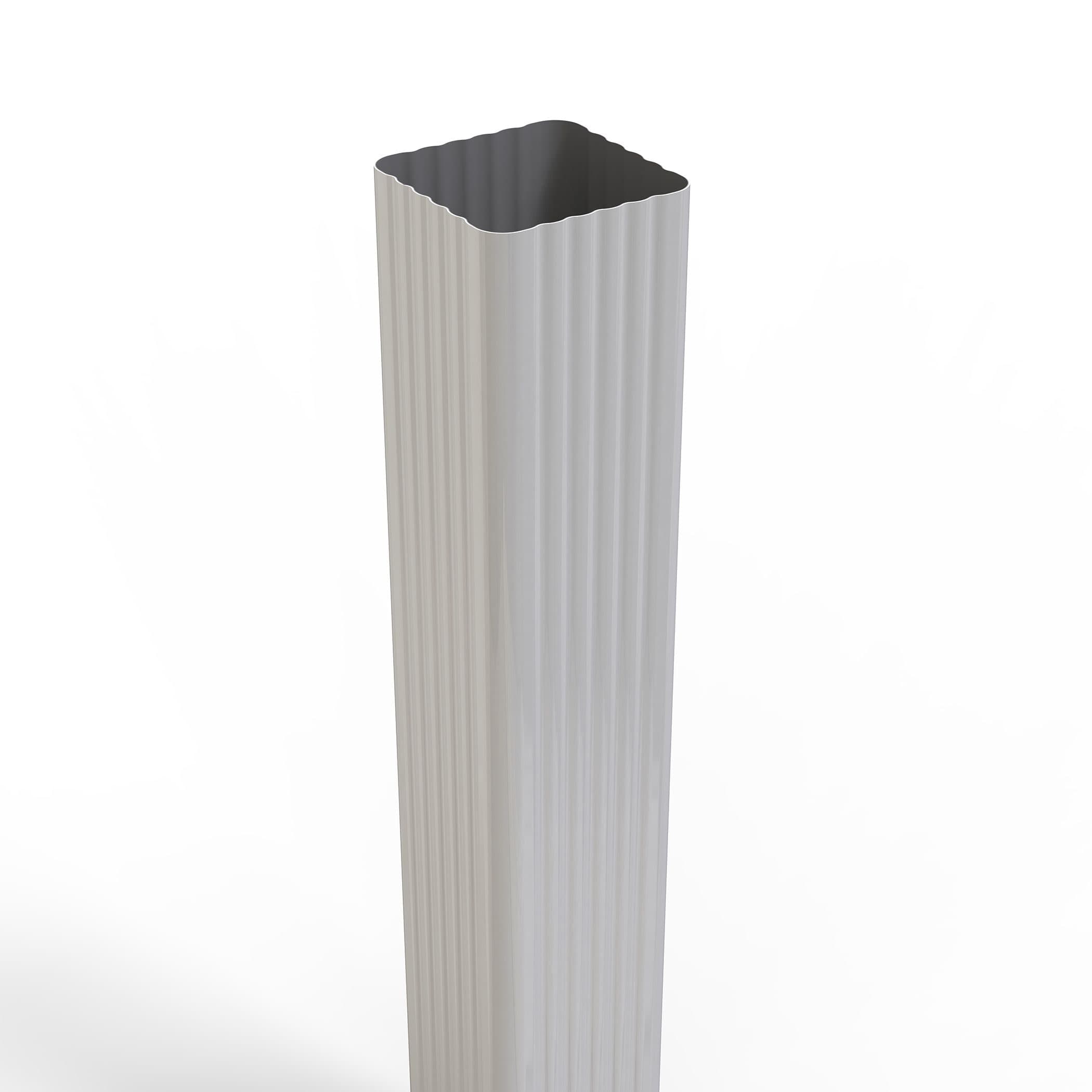 Amerimax 3-in x 3-in x 10-ft White Aluminum Rainwater Downspout