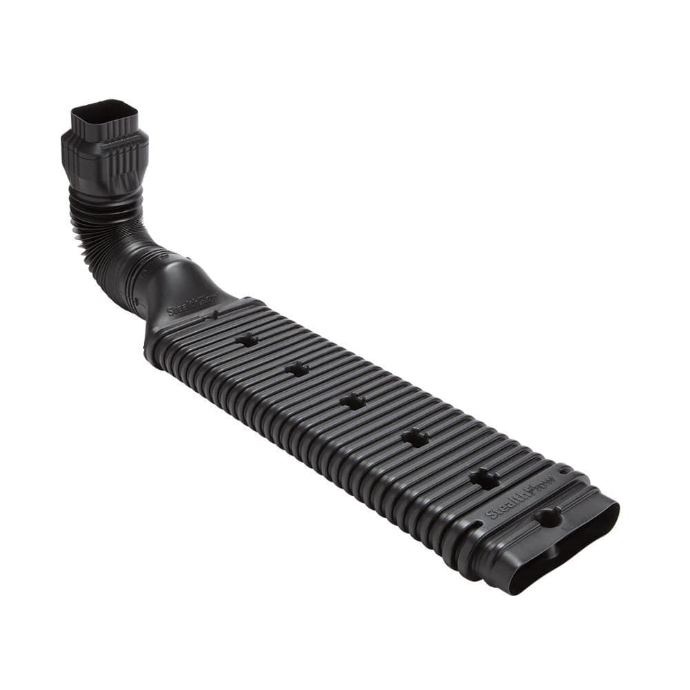 Amerimax Canada Stealthflow Vinyl Downspout Kit, Rust-proof, Black