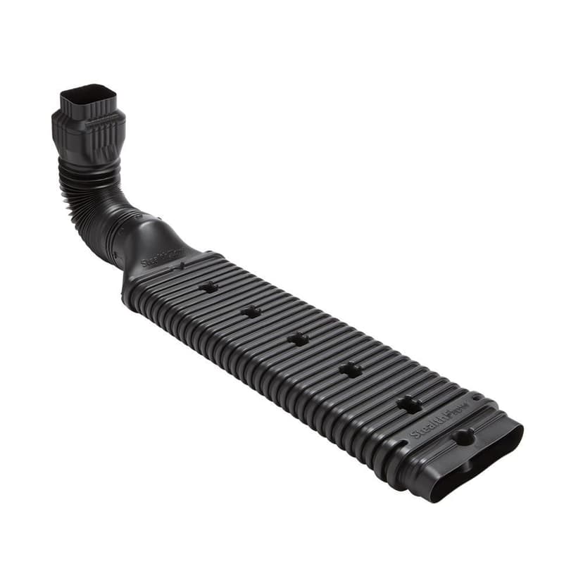 Amerimax Canada Stealthflow Vinyl Downspout Kit, Rust-proof, Black