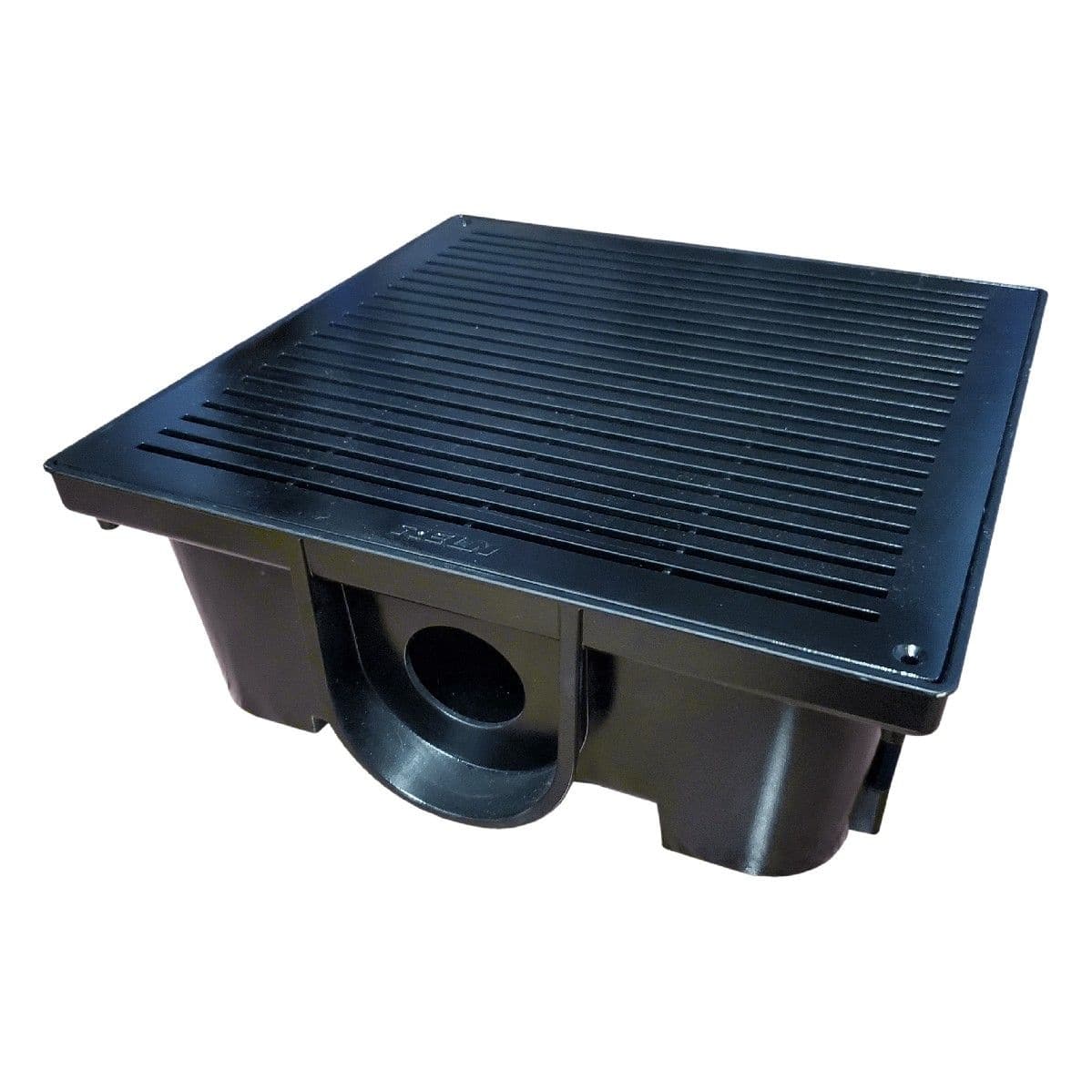 RELN Low Profile Catch Basin Drainage Kit, 13-in, Box-shaped, Vinyl, Black