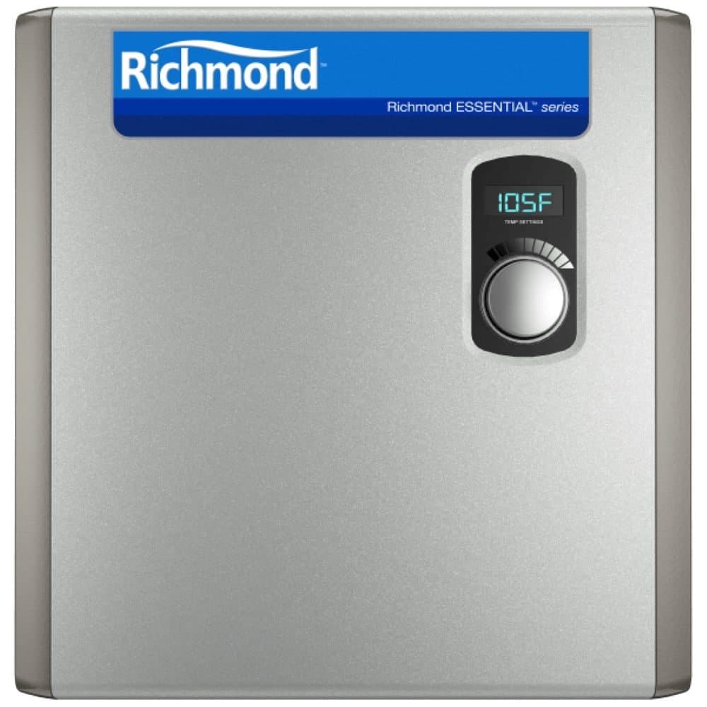 Richmond Whole Home Electric Tankless Water Heater, Metallic, 27000W