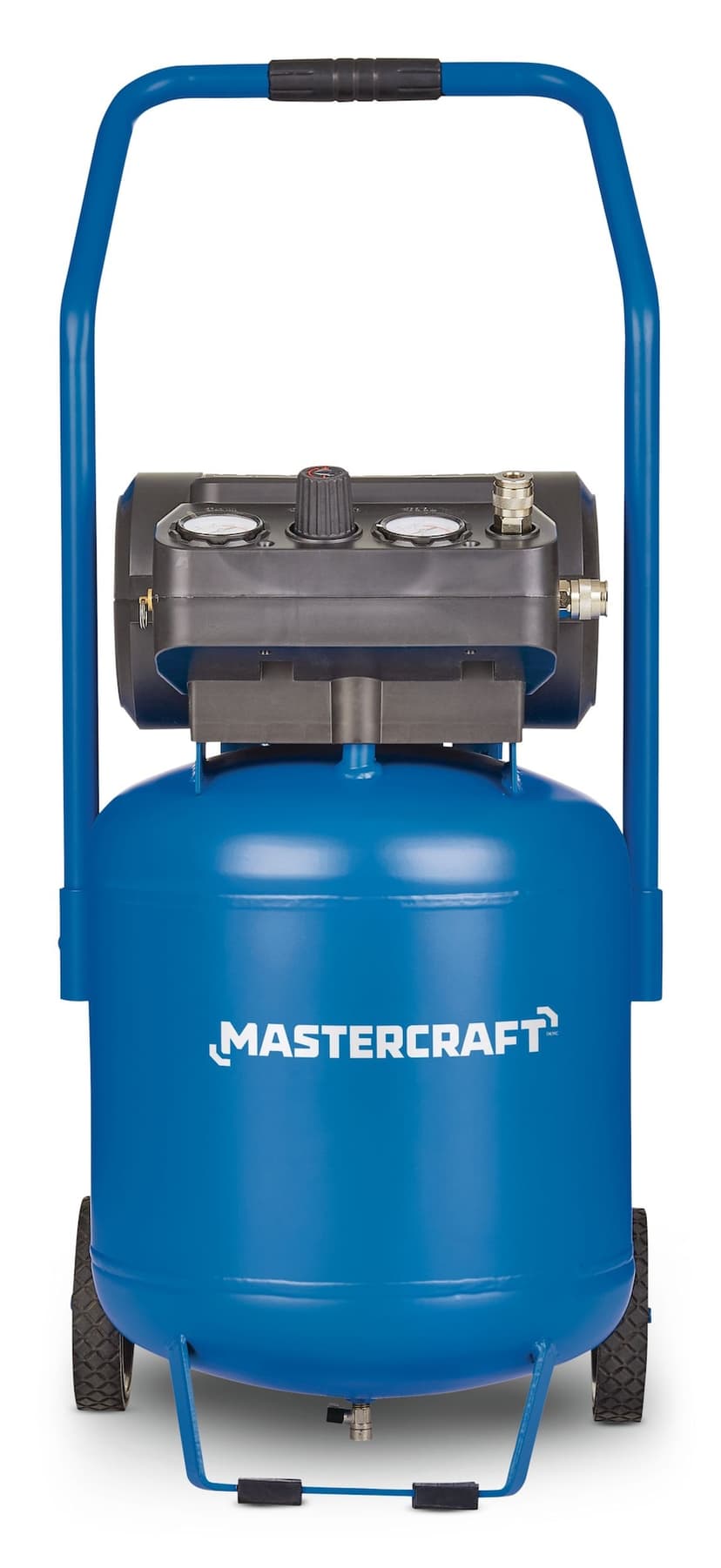 Mastercraft 10-Gallon Oil-Free Portable Vertical/Horizontal Air Compressor, 135 PSI, 1.8 HP