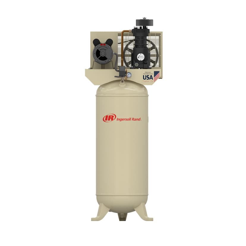 Ingersoll Rand 60-Gallon Single-Stage Twin Cylinder Pro Air Compressor, 135 PSI, 5 HP