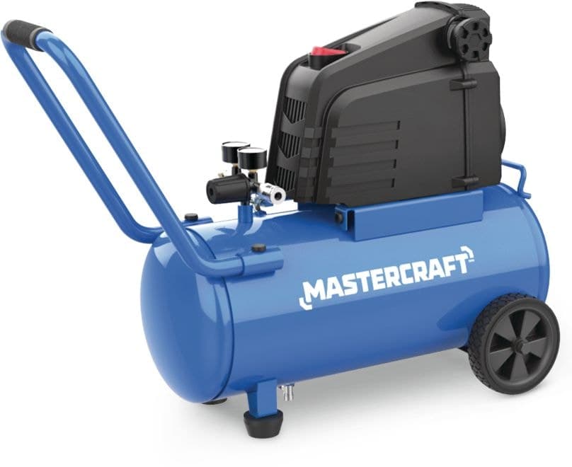 Mastercraft 8-Gallon Oil-Free Portable Air Compressor, 150 PSI, 1.5 HP