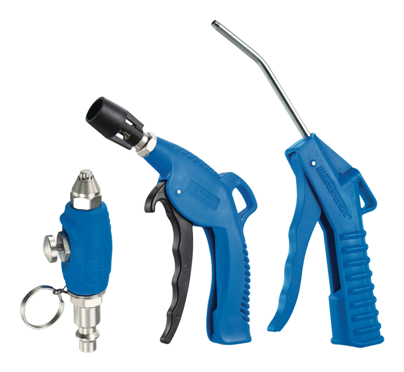 Mastercraft Lightweight Air Blow Gun Kit with Three Nozzle Sizes, 1/4-in