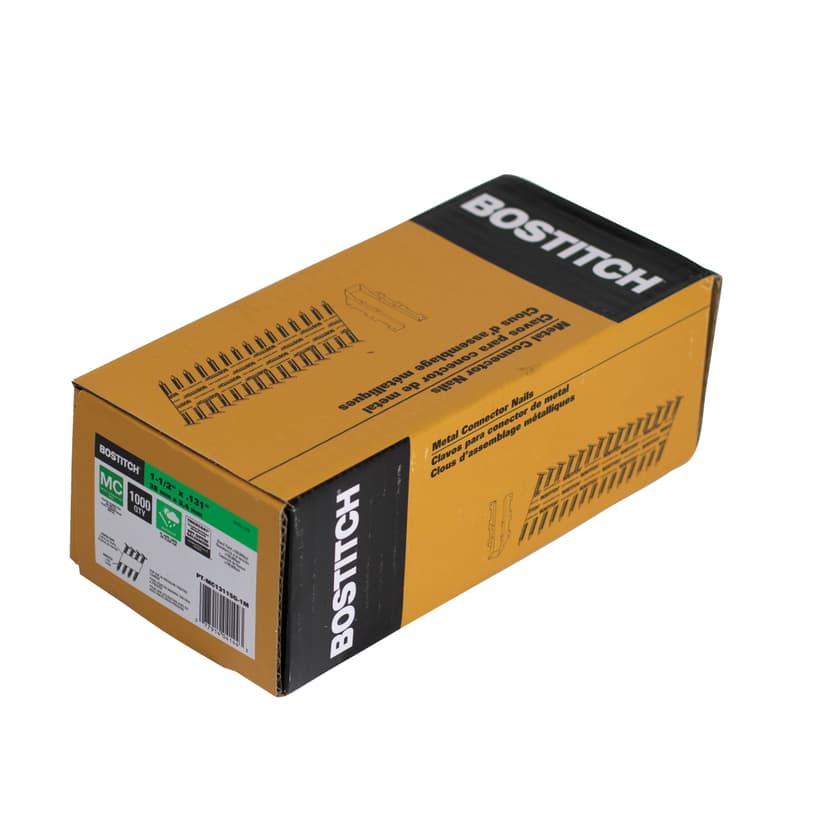 Bostitch 35-Degree Paper Tape Metal Connector Nails, 1-1/2-in x 0.131-in, 1000-pk