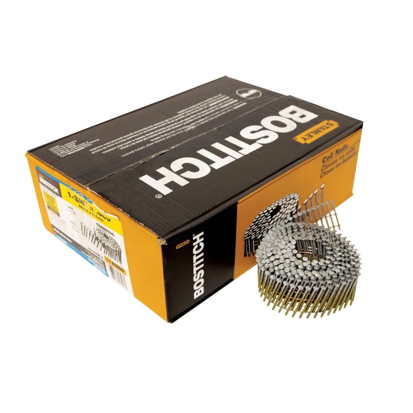 Bostitch Galvanized Wire Weld Coil Framing Nails, 15D, 1-3/4-in, 4200-pc
