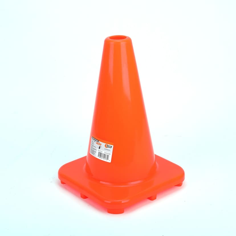 Certified Safety Pylon Cone, 12-in Orange