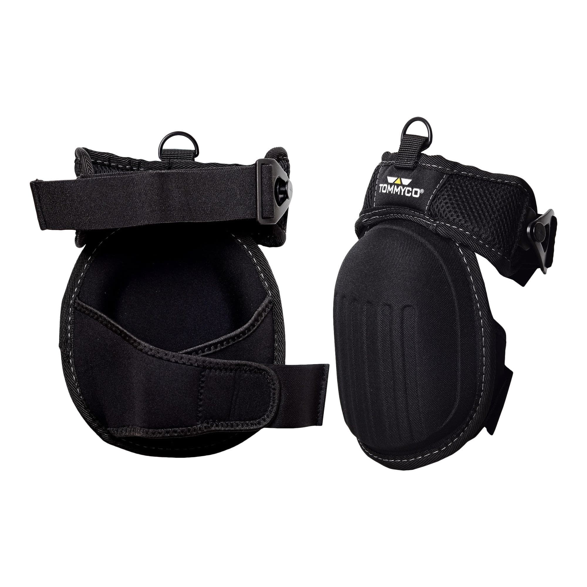 Tommyco GEL Pro Nylon Delicate-Terrain Knee Pads, Black, 1-Pair