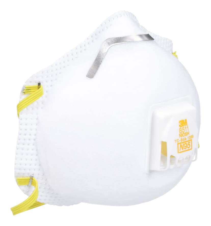 3M™ 8511 N95 Cool Flow™ NIOSH-Approved Face Mask, White
