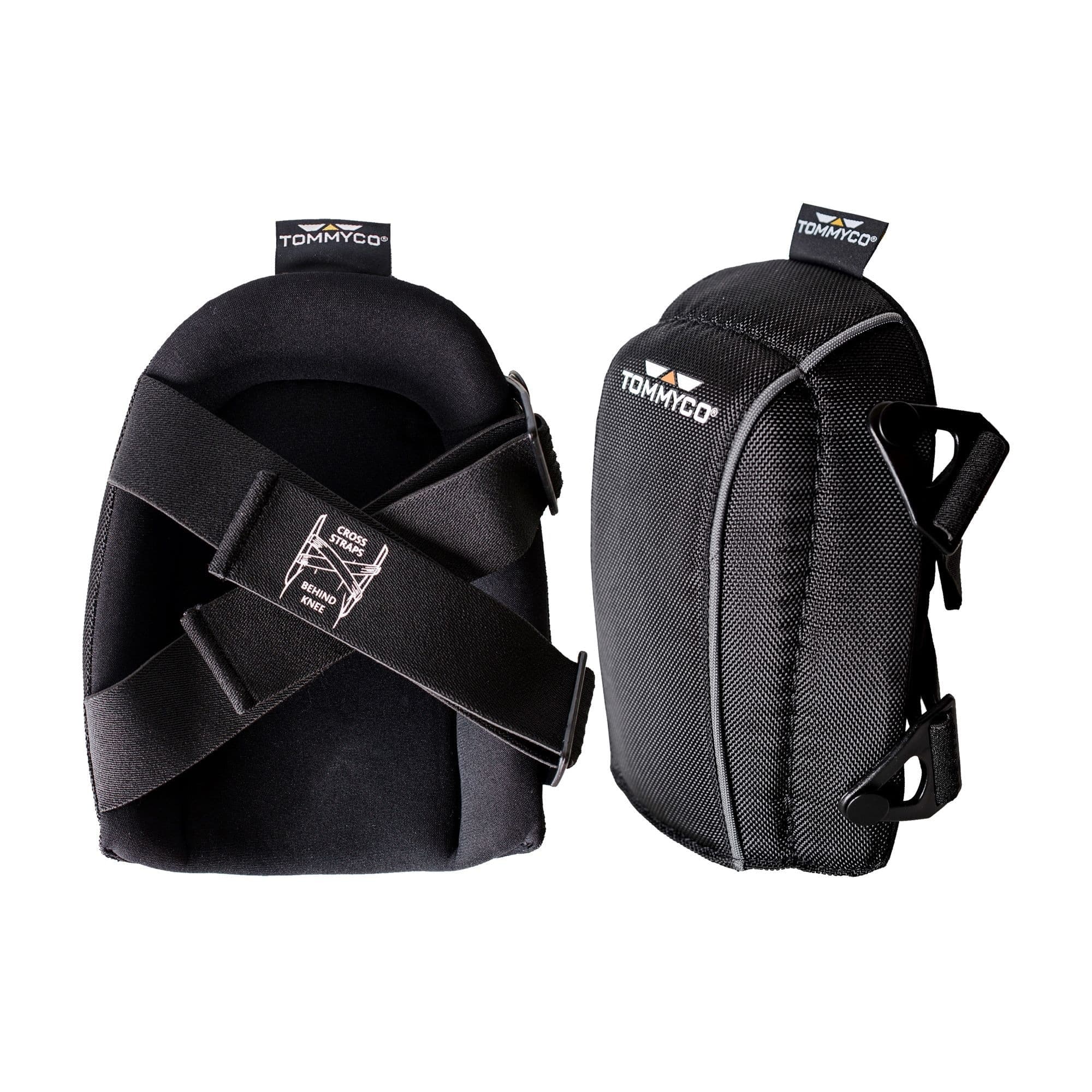 TommyCo T-Foam Flooring Delicate Terrain Kneepads, Adjustable Straps, Black