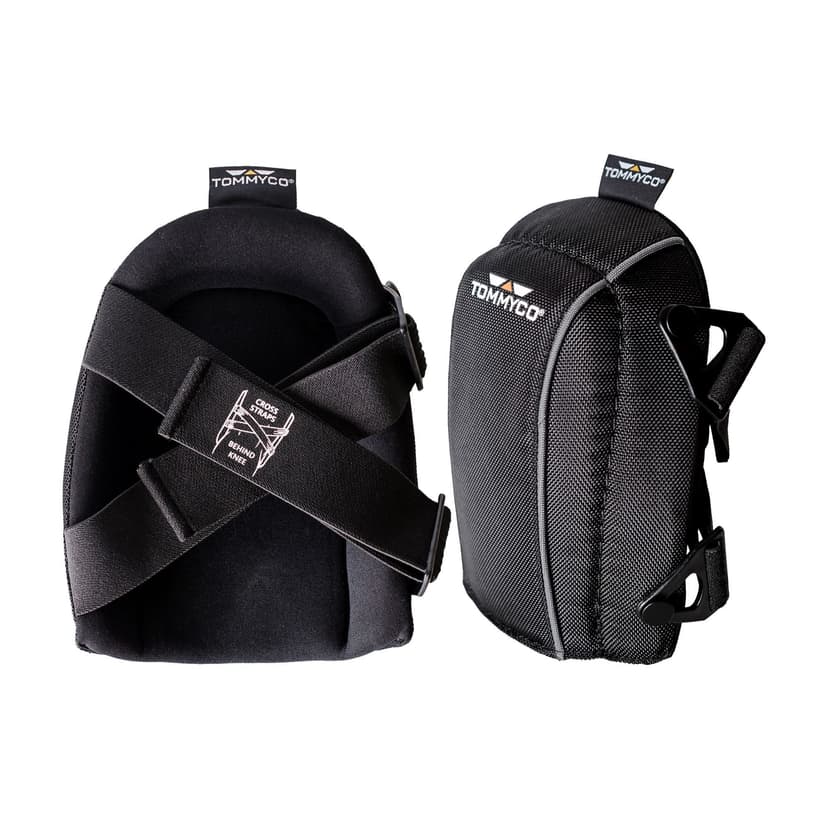 TommyCo T-Foam Flooring Delicate Terrain Kneepads, Adjustable Straps, Black