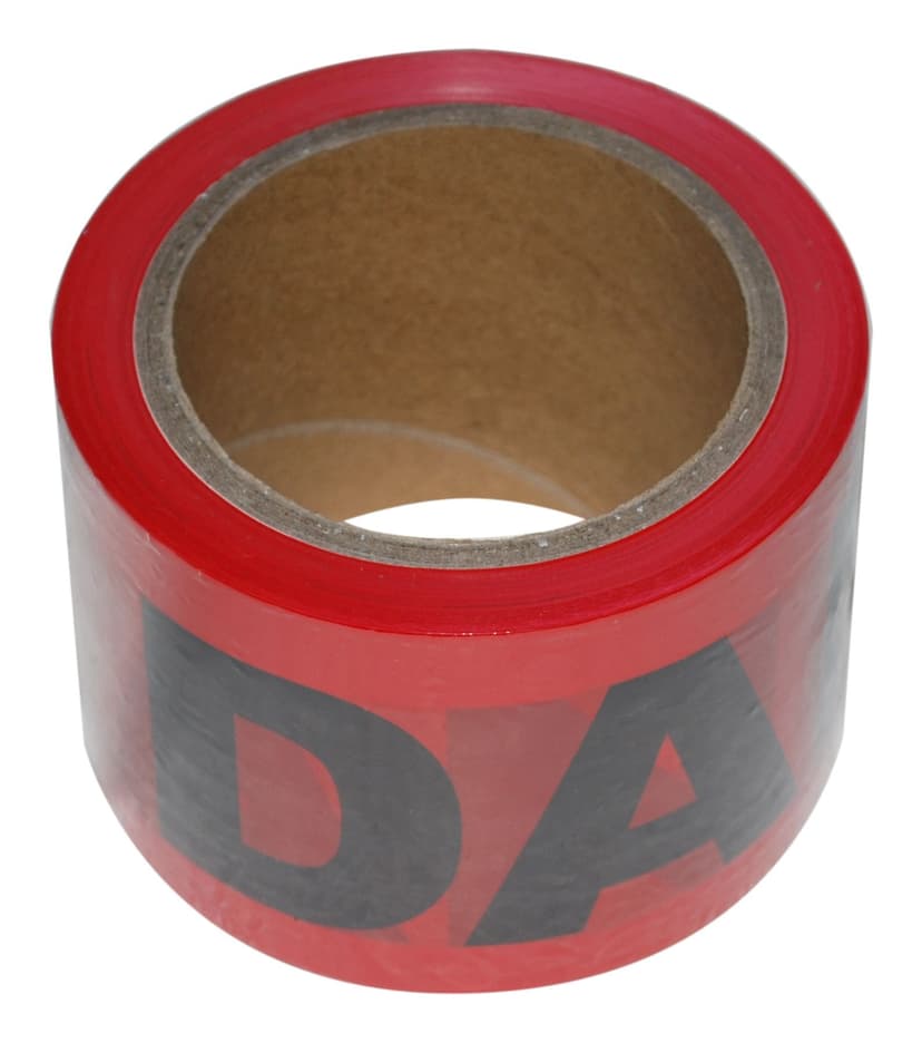 Danger Tape, 3-in x 300-ft, Red