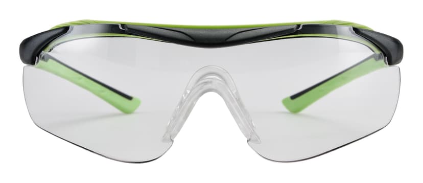 3M™ 47100H1-DC Brow Guard Anti-Fog Anti-Scratch Clear Lens Safety Glasses, Black/Green