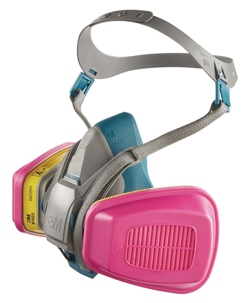 3M™ Cool Flow™ NIOSH-Approved Multi-Purpose Respirator with Quick Latch Grey, Medium