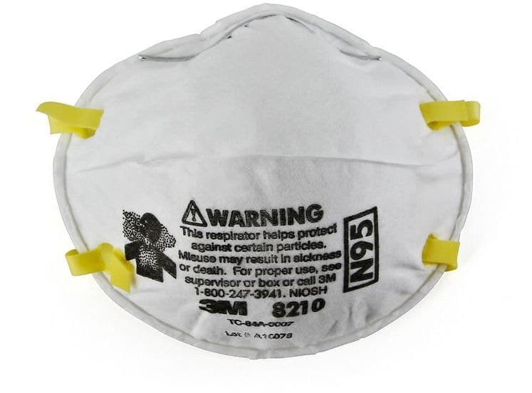 3M™ 8210 N95 Sanding & Fiberglass NIOSH-Approved Performance Face Masks, White, 2-pk
