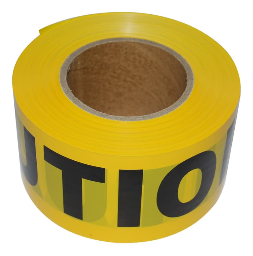 Caution Tape, 3-in x 1000-ft, Yellow